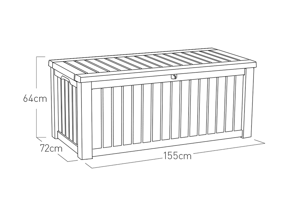 Keter Rockwood Storage Box - Anthracite